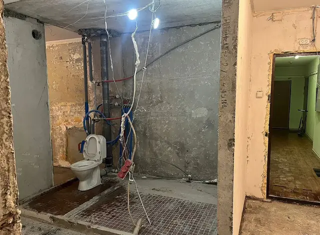 Демонтаж двухкомнатной квартиры 56 м²